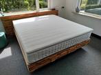 Zwevend lits jumeaux bed, Zwevend, 180 cm, Zo goed als nieuw, Hout