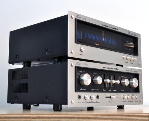 Marantz Model 1070 en Model 104 – Versterker en Tuner, Audio, Tv en Foto, Versterkers en Receivers, Gebruikt, Stereo, Marantz