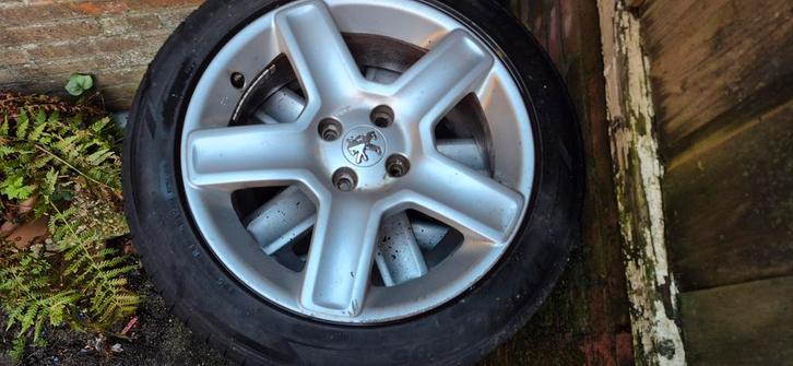 Originele peugeot 207 rc velgen incl. Zomerbanden, Auto-onderdelen, Banden en Velgen, Banden en Velgen, Zomerbanden, 17 inch, Ophalen