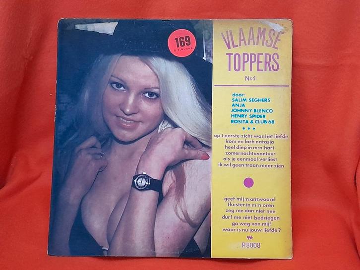 Vlaamse Toppers nr. 4 (Piraten hits), Cd's en Dvd's, Vinyl | Nederlandstalig, Gebruikt, Levenslied of Smartlap, 12 inch, Ophalen of Verzenden