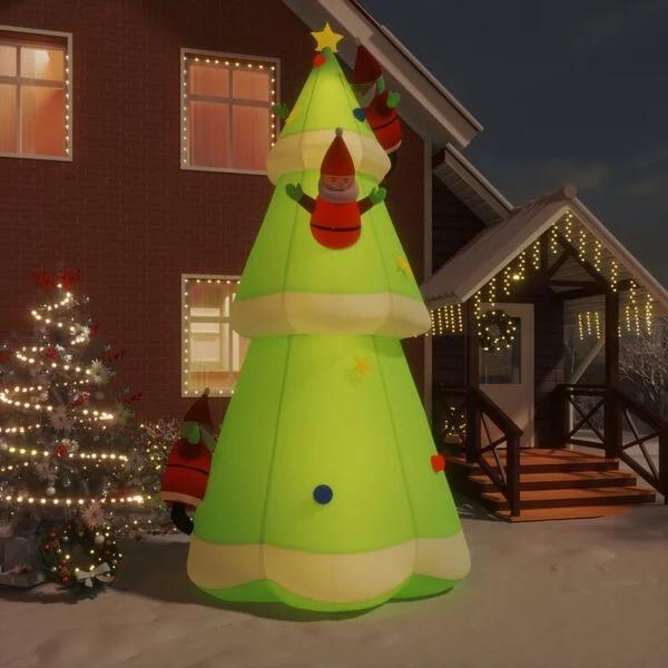Kerstboom opblaasbaar met LED's 5M €80, Diversen, Kerst, Nieuw, Ophalen of Verzenden