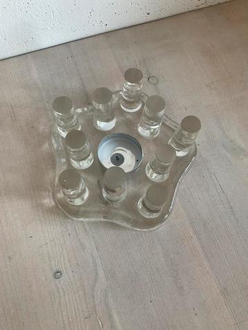 Glazen Theelichthouder Georgshutte Glasdesign - Jaren ‘70 beschikbaar voor biedingen