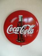 EMAILLE RECLAMEBORD"COCA-COLA MET FLESAFBEELDING"JAREN 80/90, Ophalen of Verzenden, Nieuw, Reclamebord