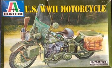 Italeri WLA 750 WWII Motorfiets Modelbouwdoos 1:9 beschikbaar voor biedingen