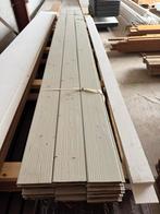 Vuren Channel Siding, Lichtgrijs Gelakt, 3m - 8,5m2, Ophalen, Minder dan 25 mm, Nieuw, Plank