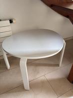 IKEA wit tafeltje met kleine beschadiging, Huis en Inrichting, Tafels | Bijzettafels, Gebruikt, 75 cm of meer, Ovaal, Hout