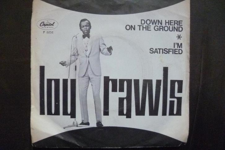 lou rawls - down here on the ground ( jaren 60 ), Cd's en Dvd's, Vinyl Singles, Zo goed als nieuw, Single, Pop, 7 inch, Ophalen of Verzenden