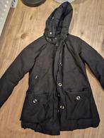 Zwarte jas met capuchon, Kleding | Dames, Jassen | Winter, Airforce, Zwart, Maat 42/44 (L), Ophalen of Verzenden