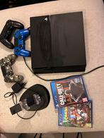 Playstation 4, met spellen en controllers (oplader), Ophalen of Verzenden, Gebruikt, Met 3 controllers of meer, Met games