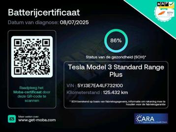 Tesla Model 3 Standard RWD Plus 60 kWh 86% SOH 1e Eigenaar N beschikbaar voor biedingen