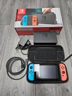 Nintendo Switch unpatched met travel case, Ophalen of Verzenden, Zo goed als nieuw, Switch Original