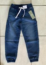 stoere Jogger broek denim 128 H&M NIEUW, Broek, H&M, Nieuw, Ophalen of Verzenden