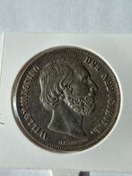 rijksdaalder 1858 2 1/2 gulden 2,5, Koning Willem III, Zilver, Ophalen of Verzenden, Losse munt