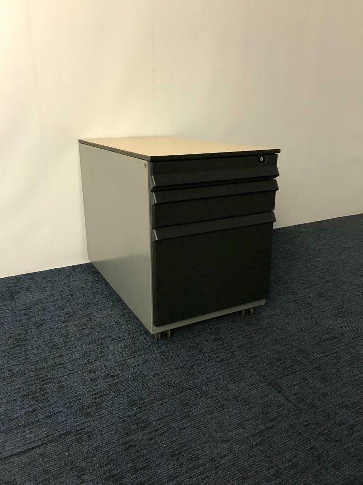 88 x Ladeblok Ahrend, aluminium/zwart, lade & hangmaplade, Huis en Inrichting, Kasten | Ladekasten, Gebruikt, Minder dan 100 cm