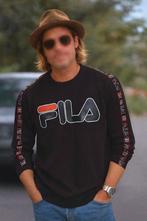 Fila Trui - Maat M - Zwart met Rood/Wit, Kleding | Heren, Maat 48/50 (M), Zwart, Ophalen of Verzenden, Zo goed als nieuw