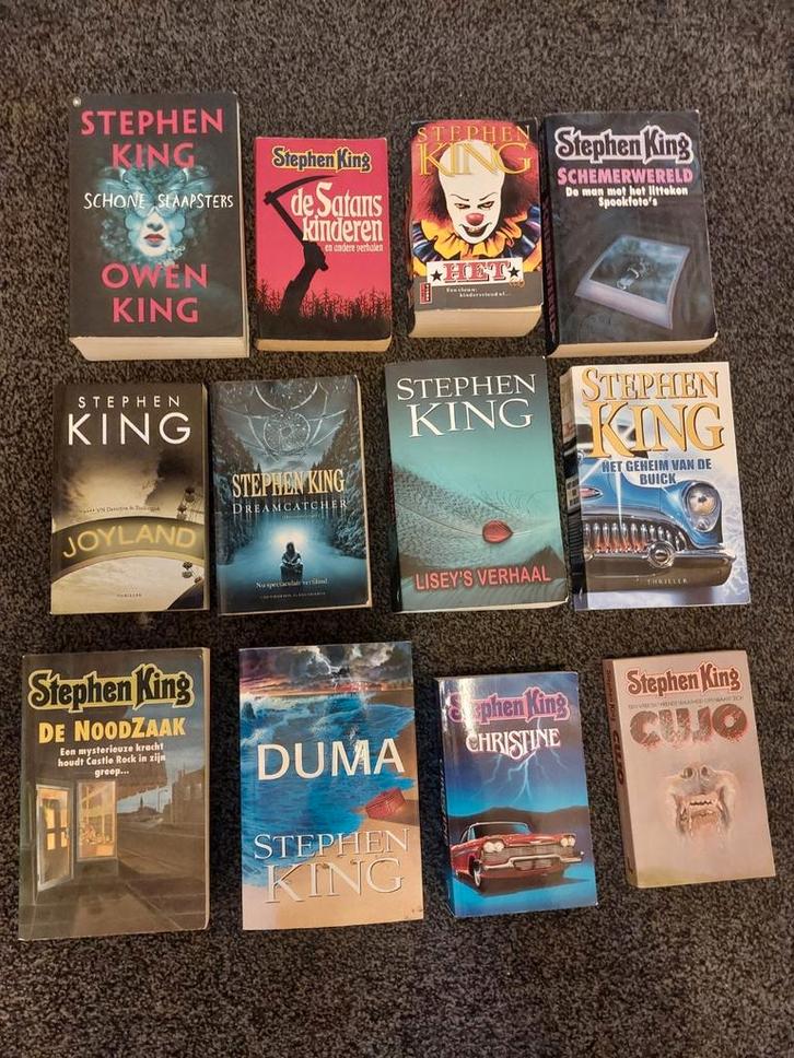 12 diverse titels  Steven King boeken thrillers / horror, Boeken, Thrillers, Gelezen, Ophalen of Verzenden
