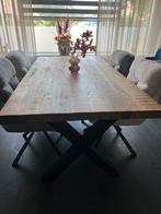 Mooie tafel mango hout lichte kleur, Huis en Inrichting, Tafels | Eettafels, Ophalen, Gebruikt, 50 tot 100 cm, Vijf personen of meer