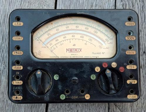 Metrix Multimeter Model 460 - Vintage Frans Meetinstrument, Antiek en Kunst, Antiek | Gereedschap en Instrumenten, Ophalen of Verzenden
