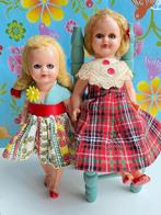 Vintage poppenhuis popjes, celluloid, Made in Italy, 2X, 12, Ophalen of Verzenden, Gebruikt, Poppenhuis