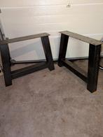 Stalen poten voor tafel. Metalen onderstel., Huis en Inrichting, Tafelonderdelen, Ophalen, Tafelpoot, 50 tot 100 cm, Zo goed als nieuw