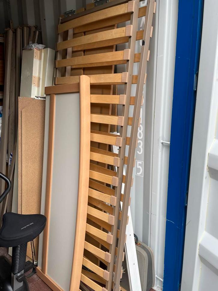 Gratis Bedframe met Nachtkastjes & Lampjes, Huis en Inrichting, Slaapkamer | Bedden, Gebruikt, Tweepersoons, Overige maten, Overige maten