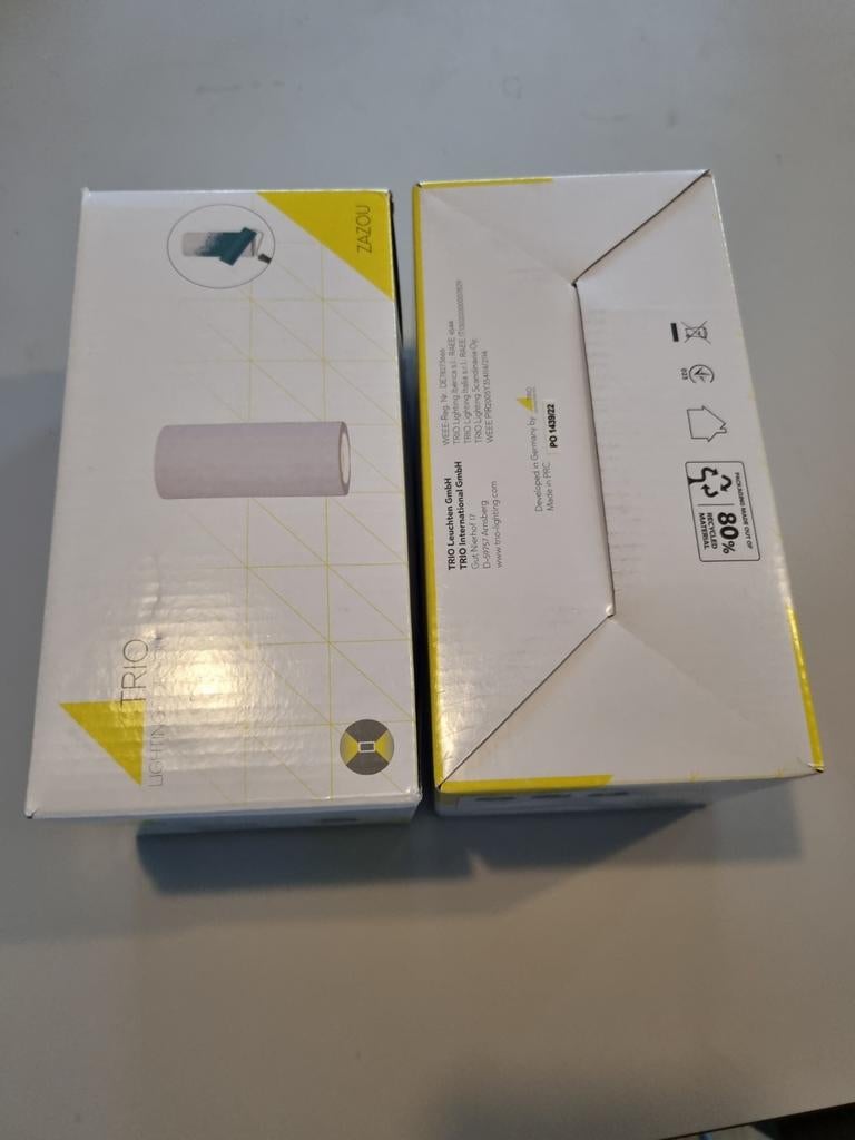 Twee wandlampen, overschilderbaar, Ophalen of Verzenden, Nieuw, Minder dan 50 cm