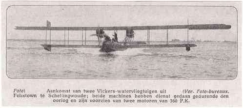 Knipsel Artikel 1919 - Schellingwoude - Vliegtuig Luchtvaart, Verzamelen, Ansichtkaarten | Nederland, Noord-Holland, Voor 1920