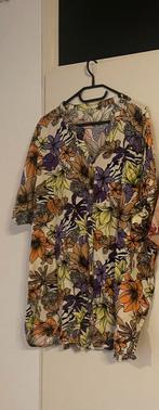 Blouse tuniek shirt xxl 46 48 dames bloemen print, Ophalen of Verzenden, Zo goed als nieuw, Maat 46/48 (XL) of groter