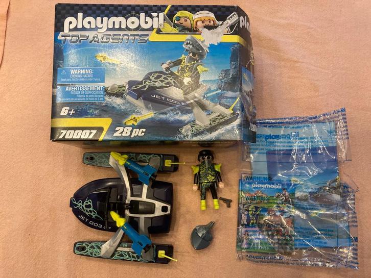 Playmobil top agents 70007 set netjes compleet in doos!, Kinderen en Baby's, Speelgoed | Playmobil, Zo goed als nieuw, Complete set