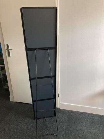 Passpiegel mat zwart 160x35 cm beschikbaar voor biedingen