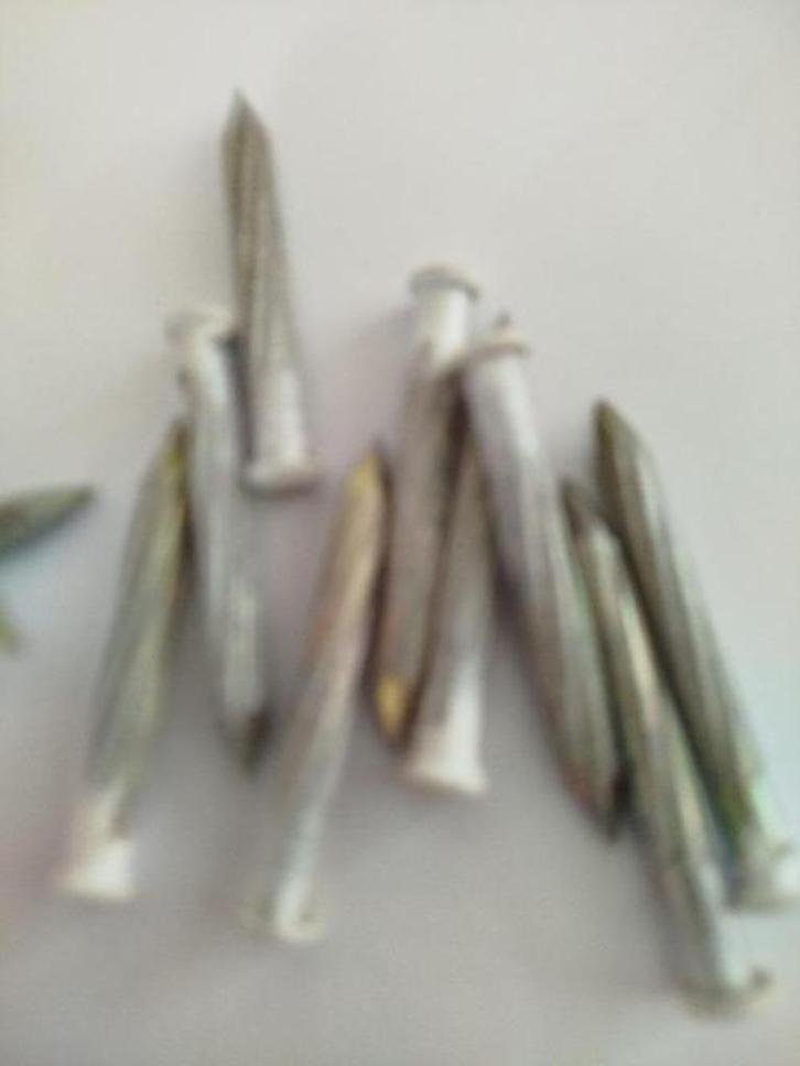 100st klisjesnagel regelnagel platte kop wit 4,5x40 stelwerk, Tuin en Terras, Palen, Balken en Planken, Nieuw, Balken, Minder dan 180 cm