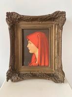 Oude religieuze prent in lijst, Ophalen of Verzenden