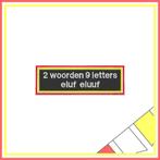 Tekstembleem - eluf eluuf (RWG), Oeteldonk, Carnaval, Verzenden, Nieuw