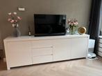 Witte Hoogglans Dressoir - 240cm, Ophalen, Kunststof, Gebruikt, 200 cm of meer