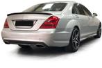 Spoiler Glans zwart Voor Mercedes S Klasse W221 AMG Look, Ophalen of Verzenden, Automotive Parts, A.parts@hotmail.nl, Trasmolenlaan 12 3447 GZ Woerden