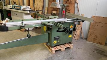 Harwi 130 cirkelzaag / schulpzaag met roltafel 380v beschikbaar voor biedingen