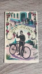 Oude ansichtkaart Militair op fiets Vive la Classe, Ophalen of Verzenden, Voor 1920, Overige thema's