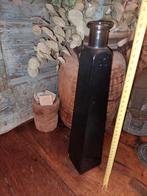 Hoge duistere smalle vaas degelijk, Overige kleuren, ., Ophalen of Verzenden, .