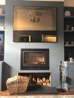 Contura i7 inzethaard zwart, gietijzer, Huis en Inrichting, Haarden, Ophalen, Zo goed als nieuw, Inbouwhaard, Houthaard