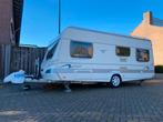 Fendt Bianco 495 TFB 2008 met mover, zakluifel en voortent, Caravans en Kamperen, Caravans, Rondzit, Frans bed, 7 tot 8 meter