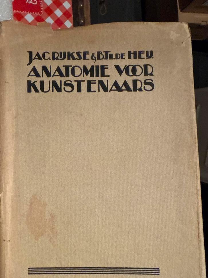 Anatomie voor Kunstenaars - JAC. Rijkse & B.Th. De Heij, Boeken, Encyclopedieën, Gelezen, Los deel, Medisch, Ophalen of Verzenden