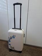 Witte Trolley met Bloemen Design, Ophalen of Verzenden, Zo goed als nieuw, Hard kunststof, Wieltjes