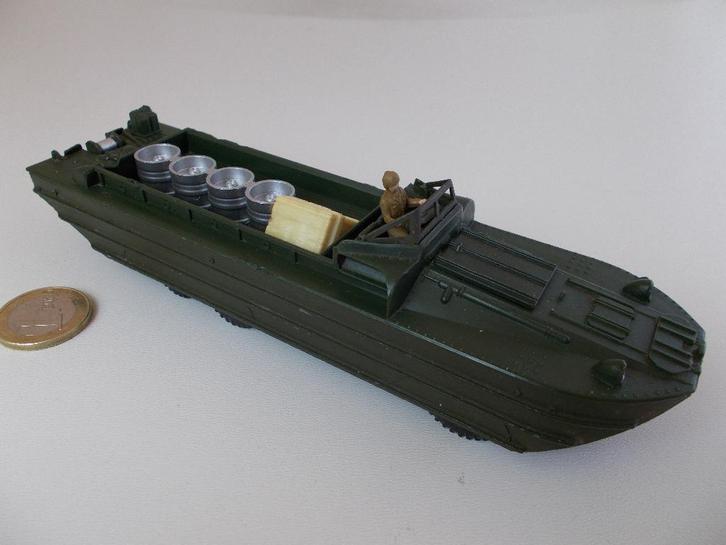 1972 Dinky Toys 825 DUKW AMPHEBIAN + DRIVER + LOADING! (-E-), Hobby en Vrije tijd, Modelauto's | 1:43, Zo goed als nieuw, Overige typen