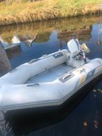 Rubberboot met 9.9 pk, Ophalen, Zo goed als nieuw