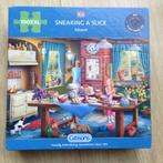 🧩GIBSONS Puzzel 100 XL Grote Stukken "SNEAKING A SLICE"., Ophalen of Verzenden, Minder dan 500 stukjes, Gebruikt, Legpuzzel