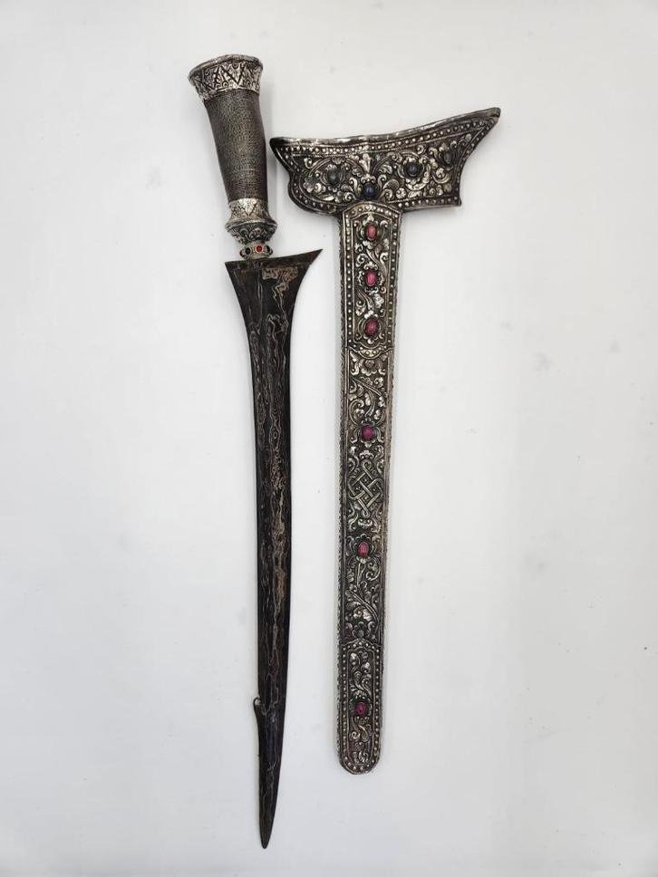 Antieke Keris Bali Kebo Kantong Ngulit Semangka Kris KTB57, Antiek en Kunst, Kunst | Niet-Westerse kunst, Verzenden