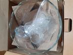 Bowlschaal met glazen, Huis en Inrichting, Keuken | Servies, Ophalen, Glas of Glazen, Overige stijlen, Glas