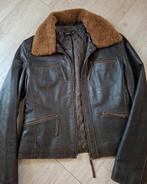 Stoer vintage donkerbruin leren ARMA jack maat 38, Maat 38/40 (M), Bruin, Verzenden, Arma