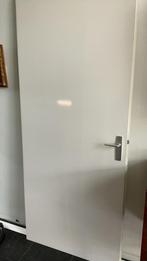 Gratis witte hoogglans opdek deur klink en slot 211 x 88cm, Ophalen, 80 tot 100 cm, Binnendeur, 200 tot 215 cm
