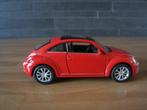 Welly 43650 Volkswagen The Beetle rood 1:38 zonnedak zgan, Ophalen of Verzenden, Zo goed als nieuw, Auto